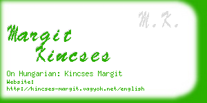 margit kincses business card